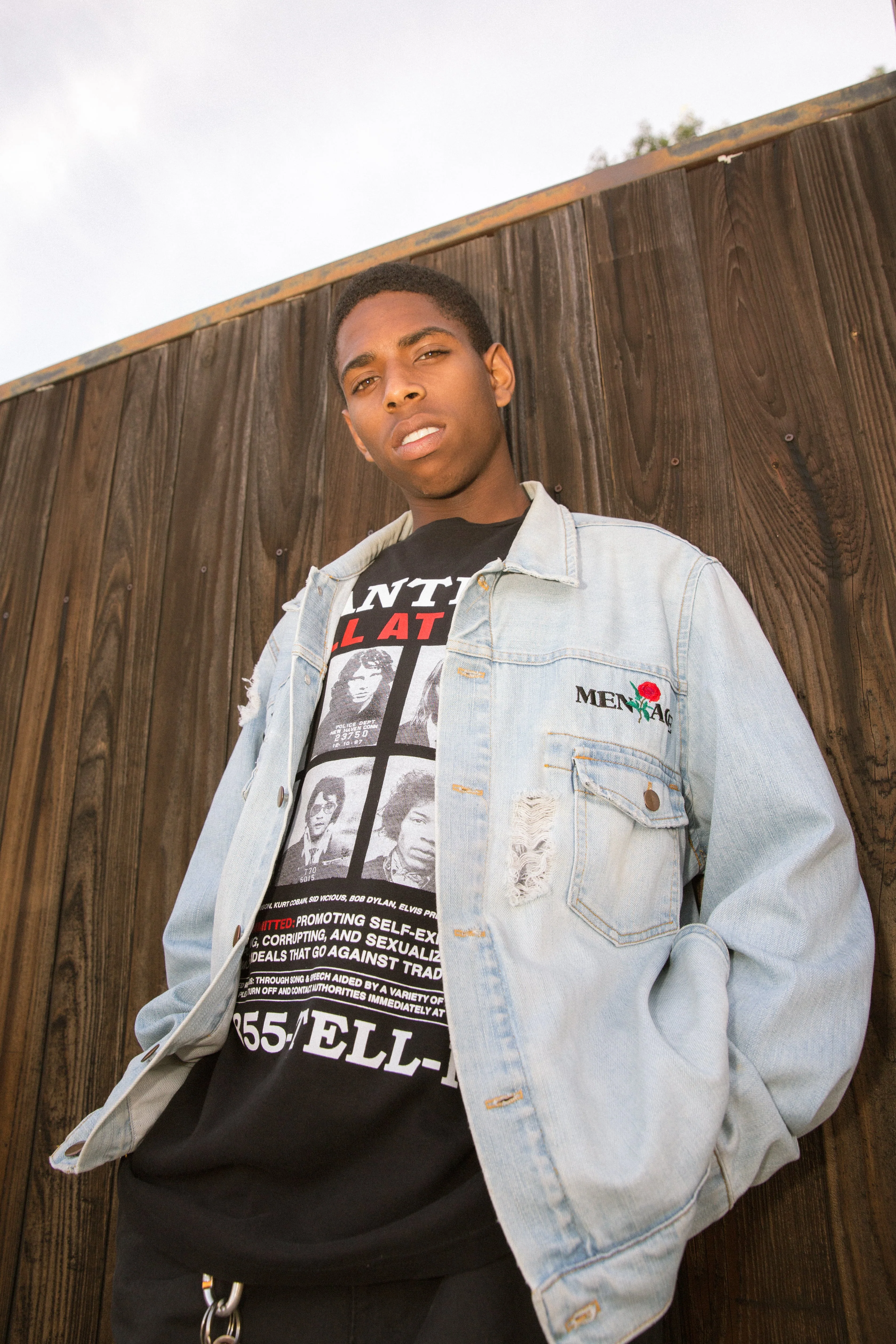 ROSES EMBROIDERED DENIM JACKET - Image 6