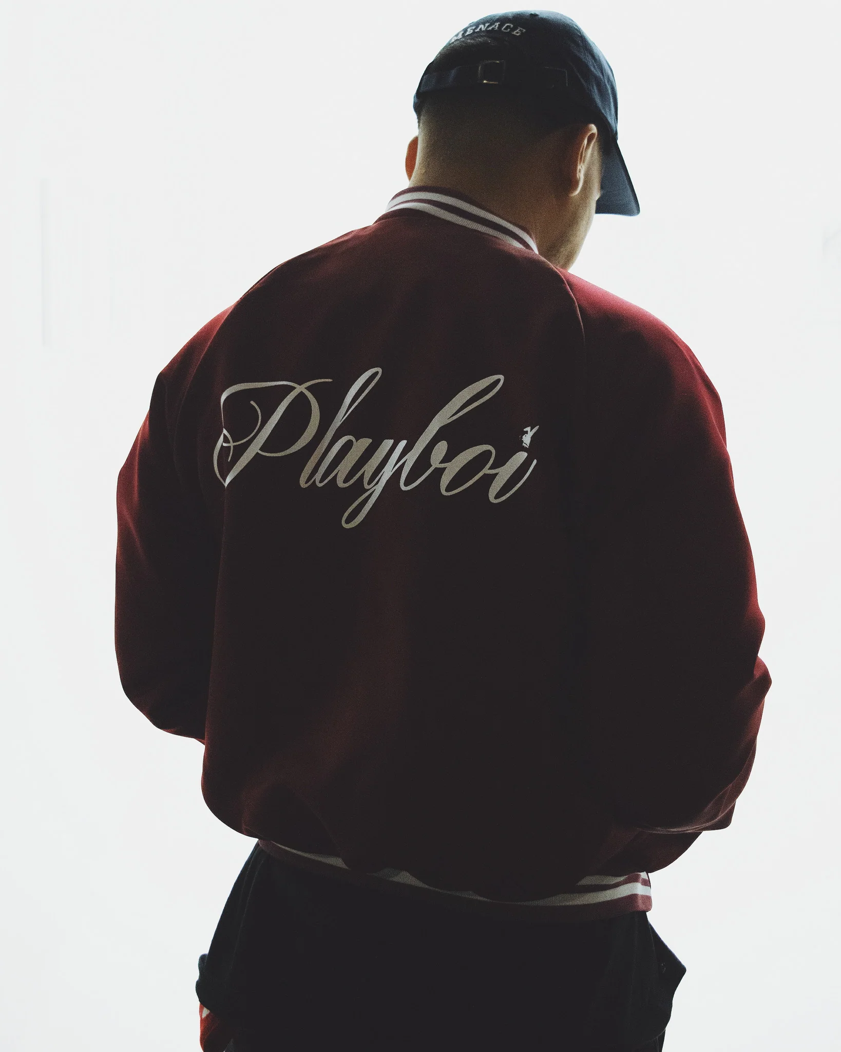SATIN PLAYBOI BASEBALL JACKET - Image 3