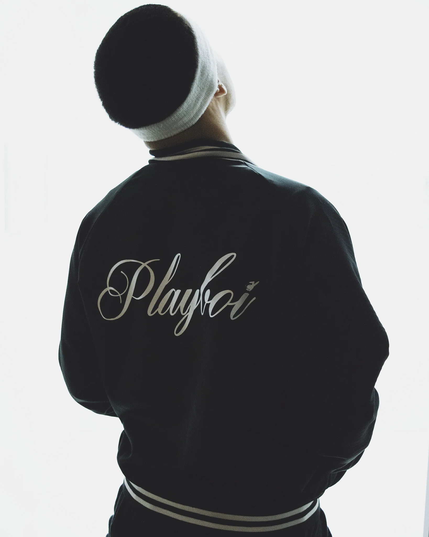 SATIN PLAYBOI BASEBALL JACKET - Image 5