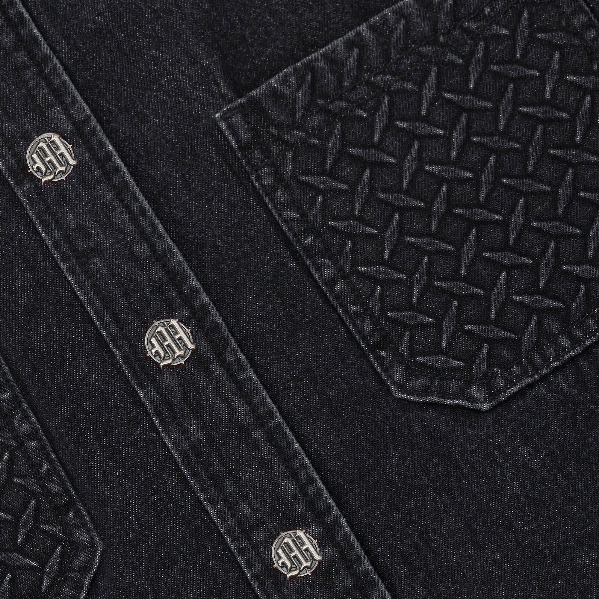 STEEL EMBOSSED DENIM WORK SHIRT - Image 8