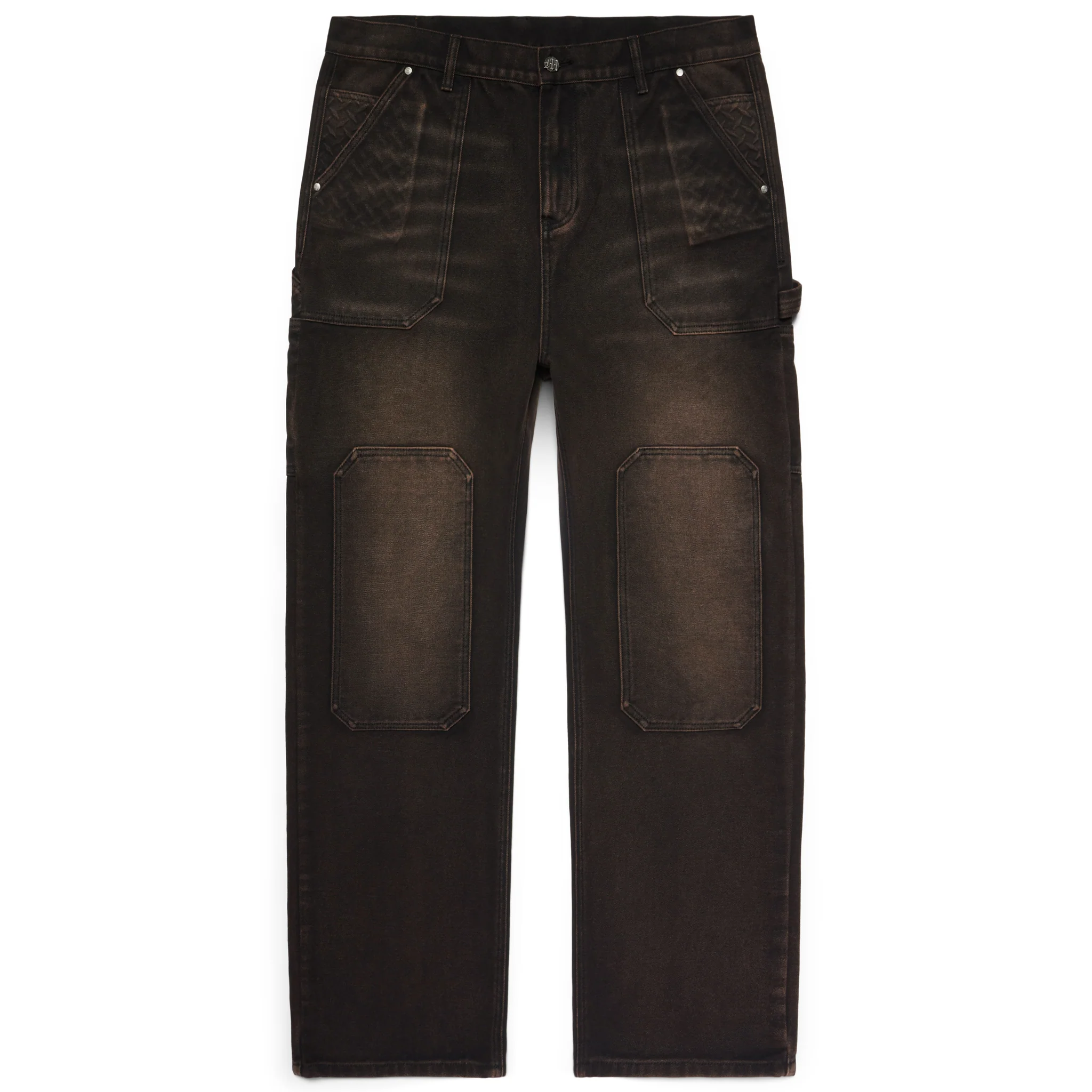 STEEL EMBOSSED CANVAS CARPENTER PANTS - Image 2