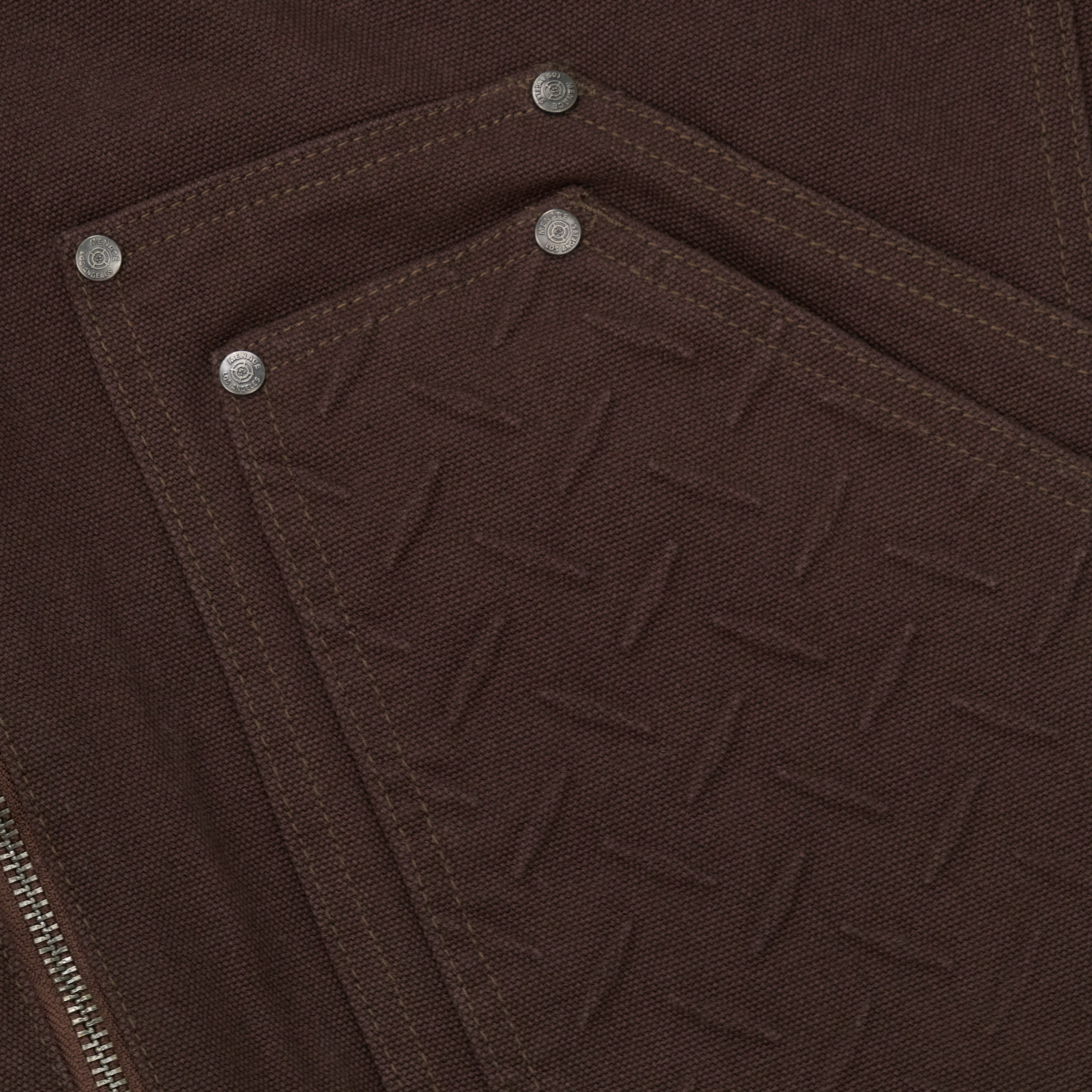 STEEL EMBOSSED CANVAS HOODED JACKET - Image 6