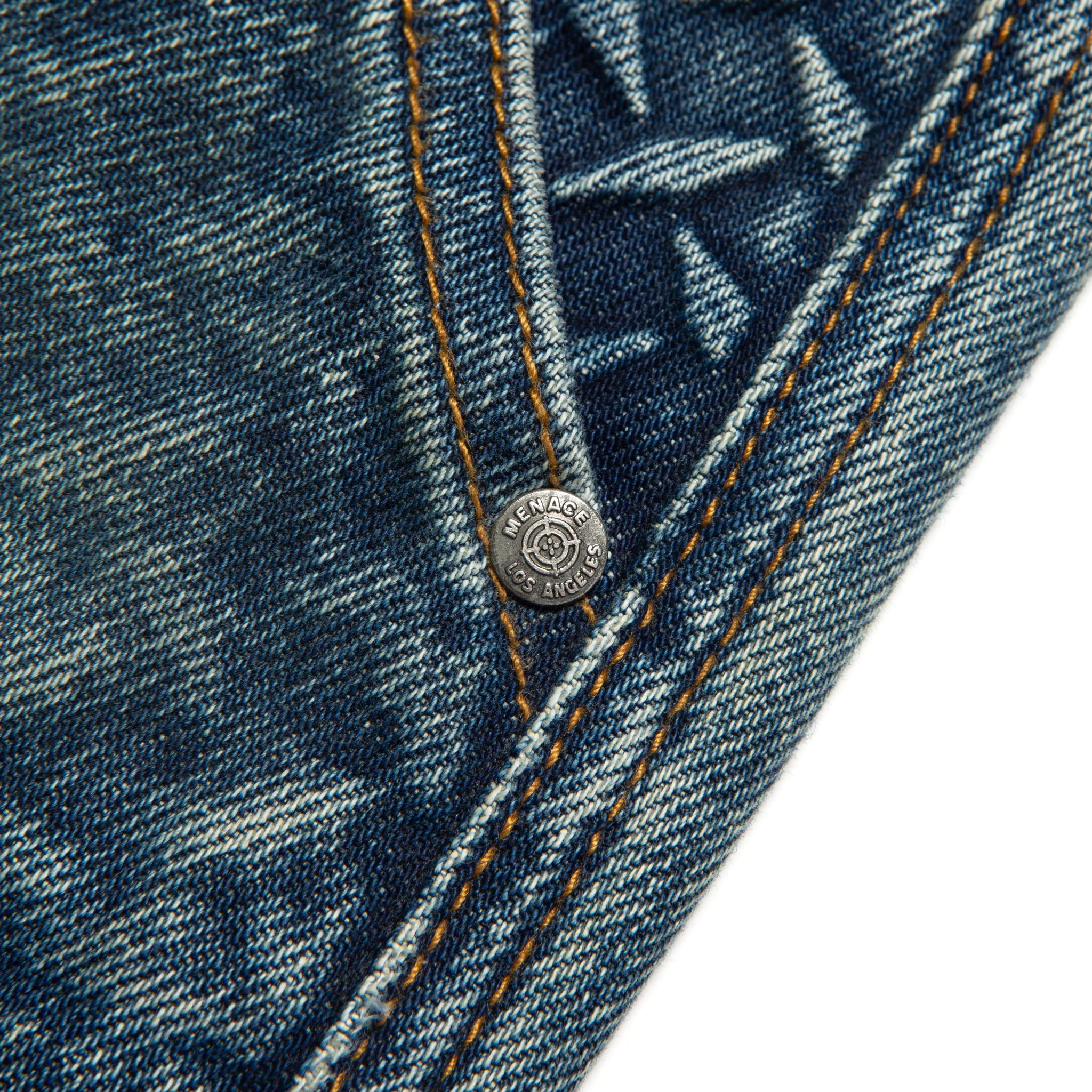 STEEL EMBOSSED DENIM CARPENTER PANTS - Image 11