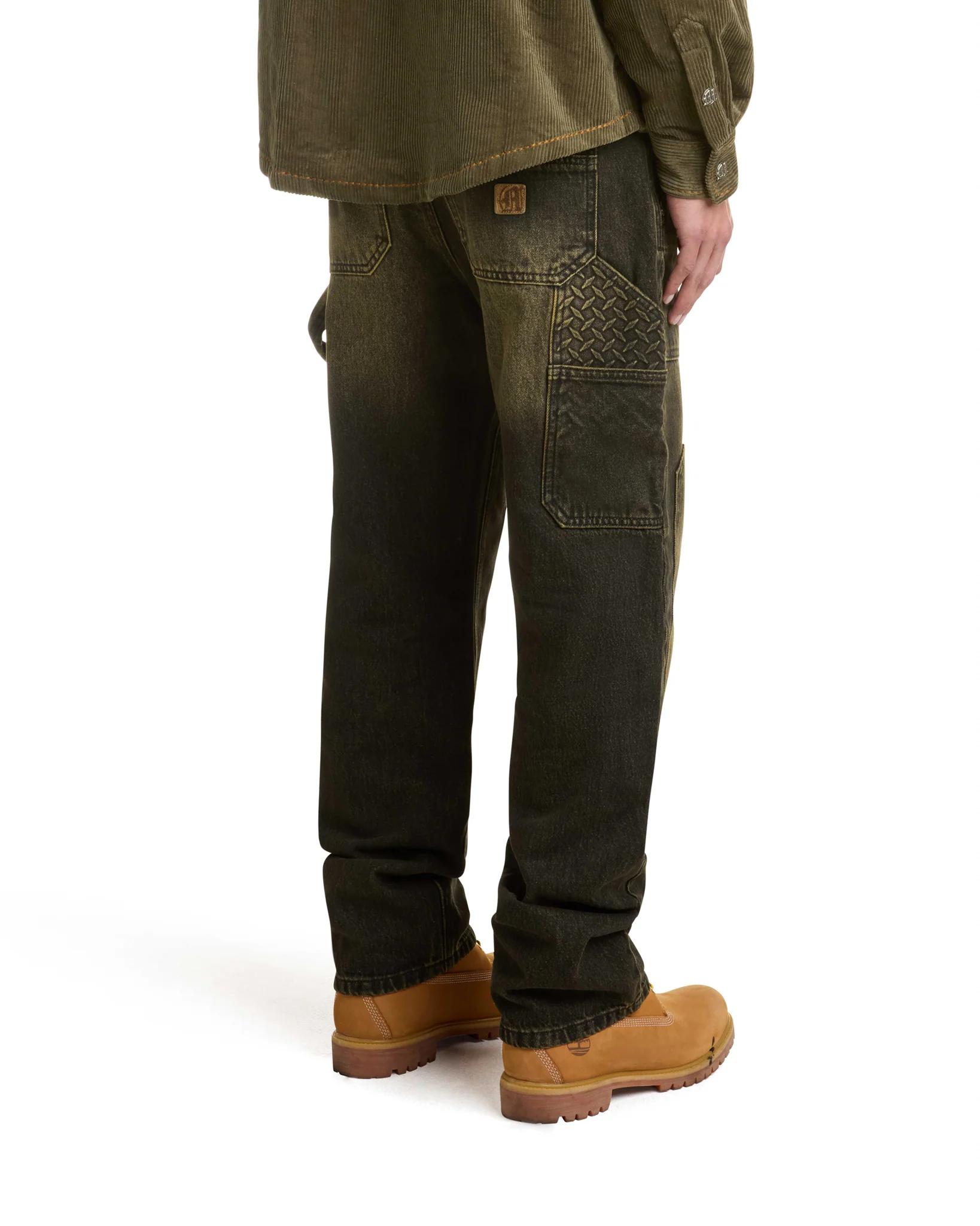 STEEL EMBOSSED DENIM CARPENTER PANTS - Image 4