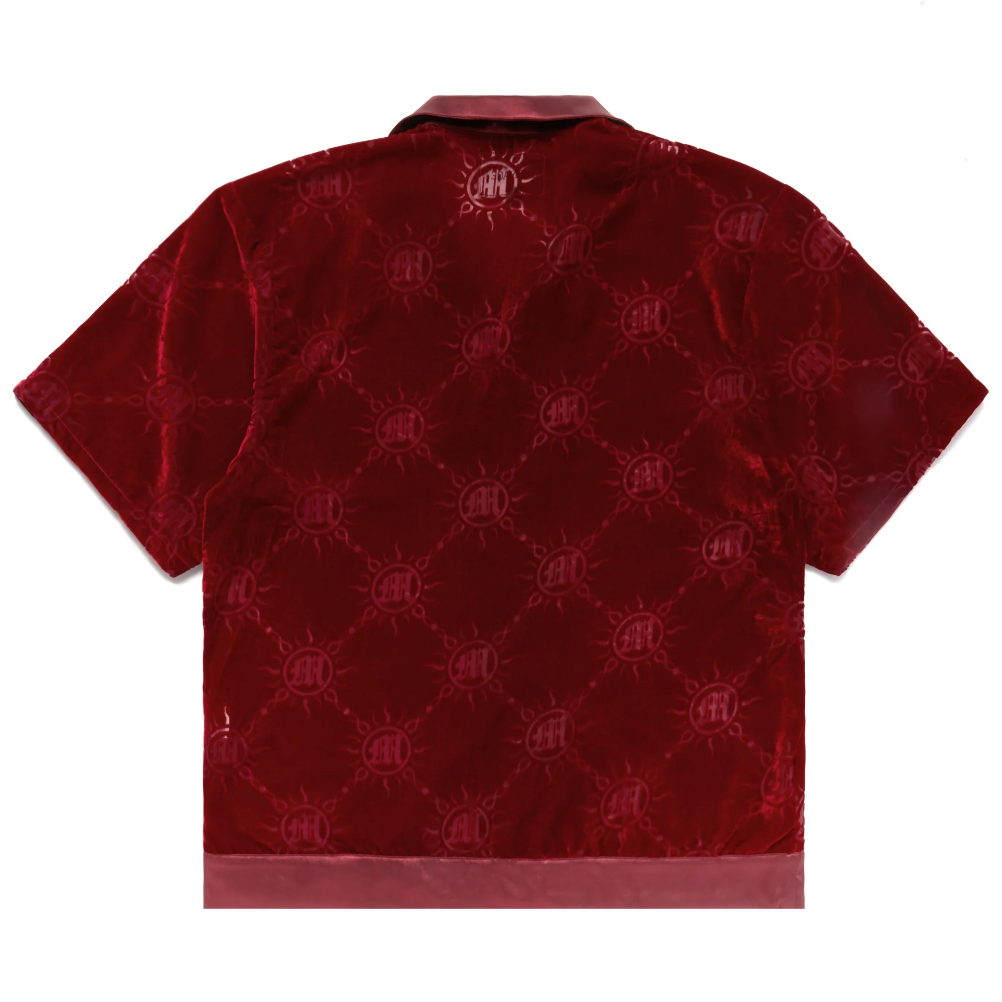 VELOUR BURNOUT MONOGRAM BUTTON-UP - Image 2