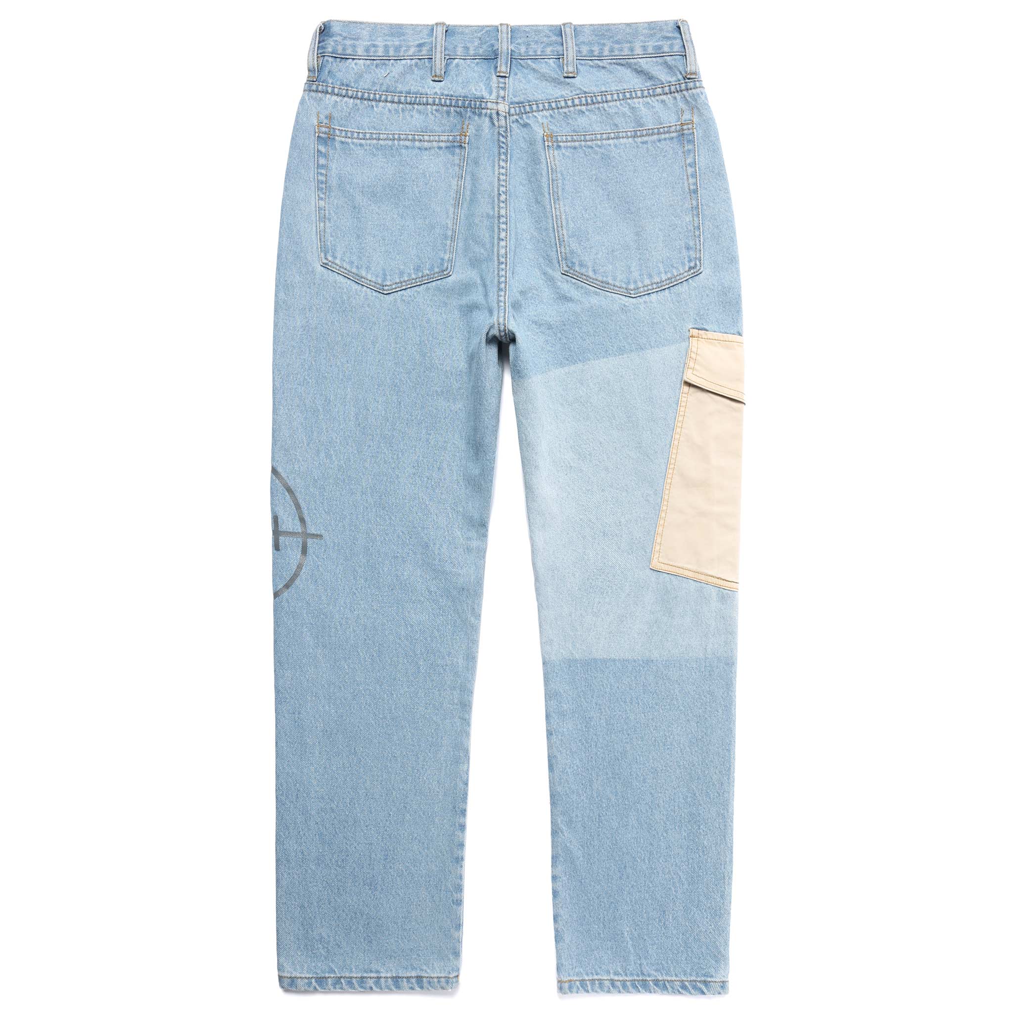 TARGET LOGO CARGO POCKET DENIM PANTS - Image 2