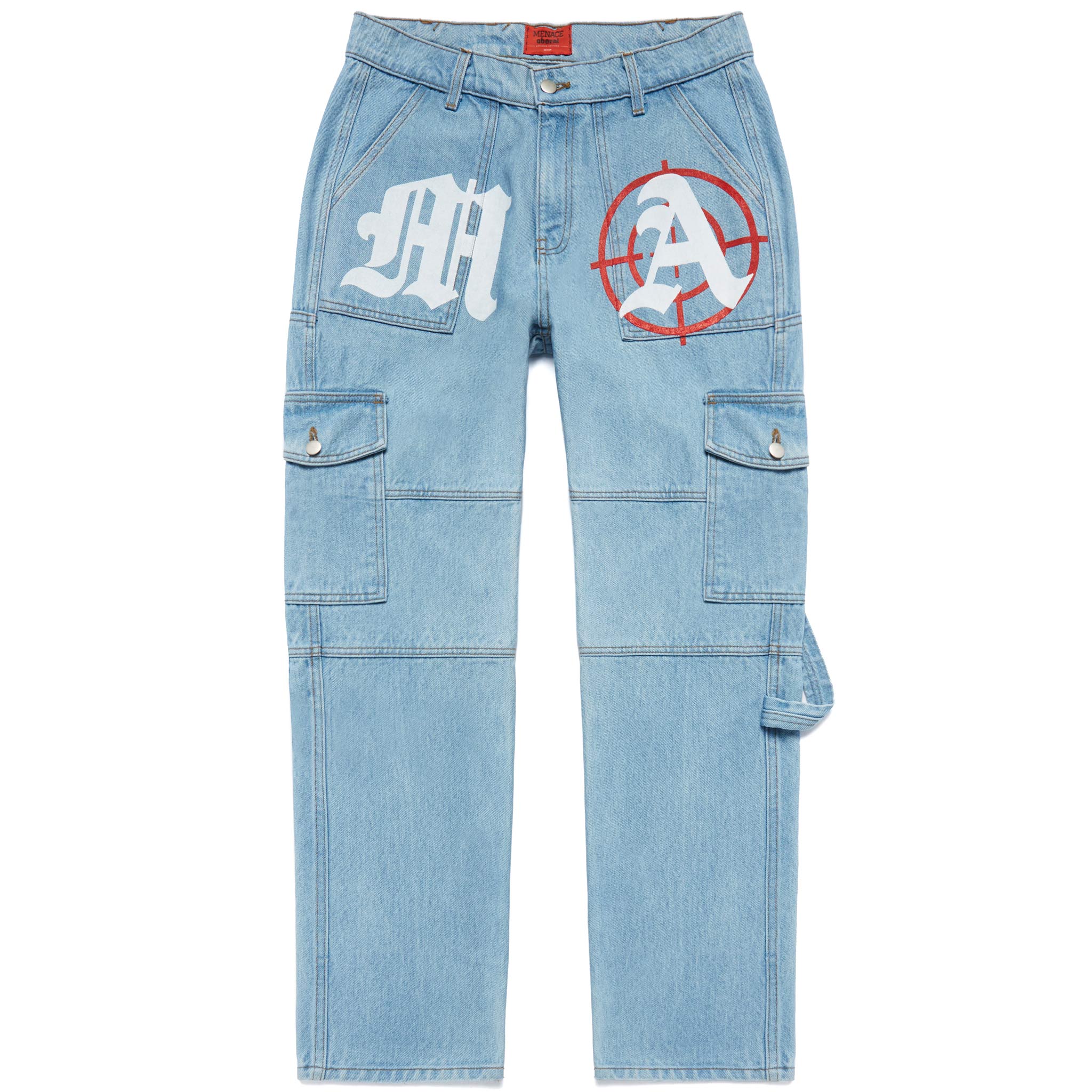 TARGET PRACTICE MULTI-PANEL DENIM PANTS