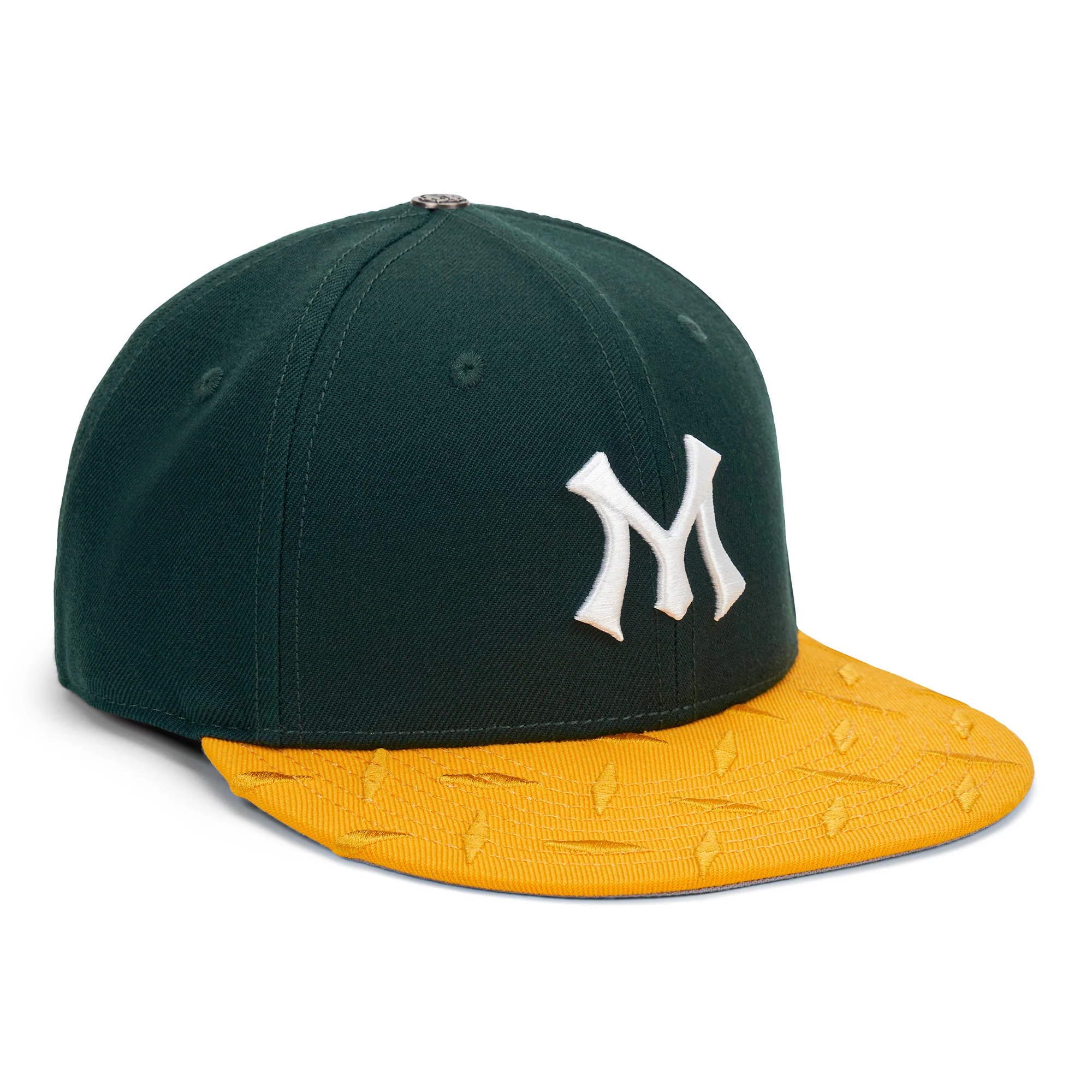 TEAM LOGO STEEL-PLATED BRIM FITTED CAP - Image 3