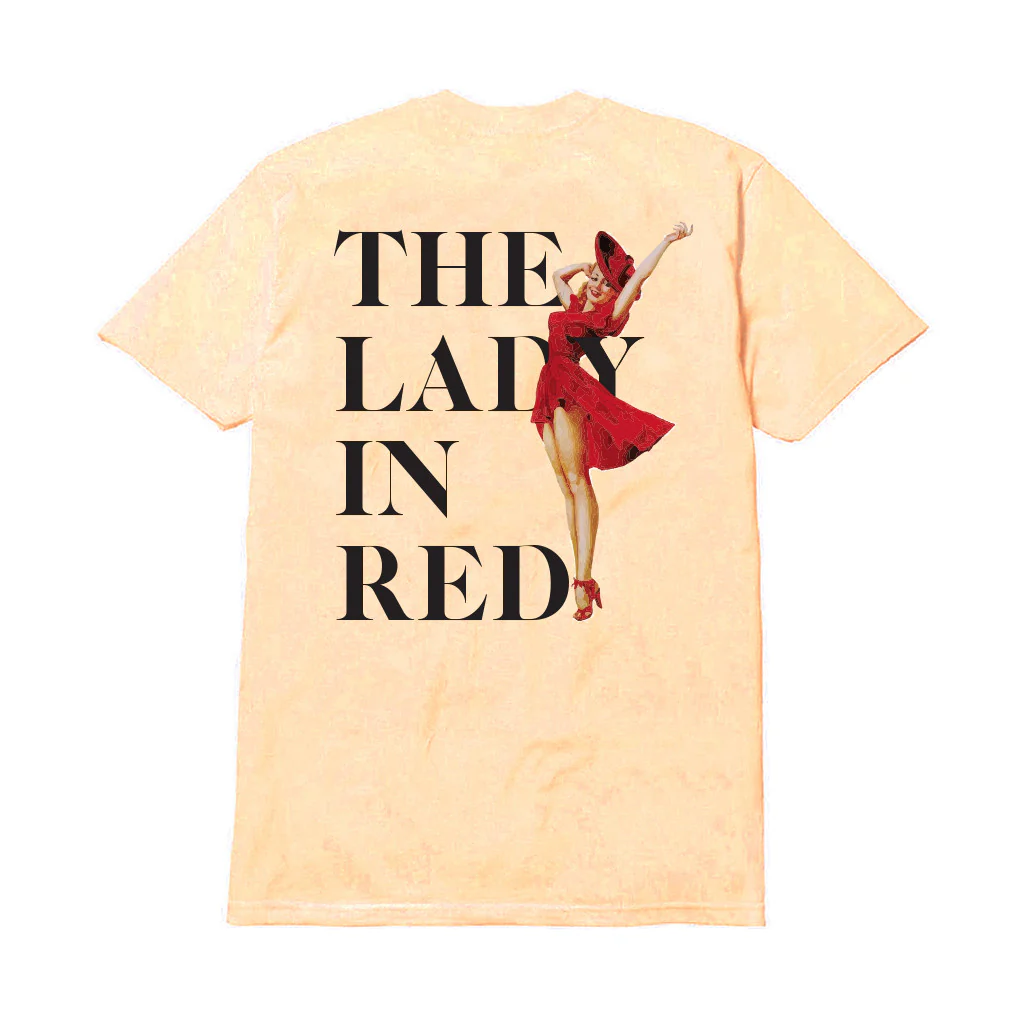 THE LADY IN RED T-SHIRT