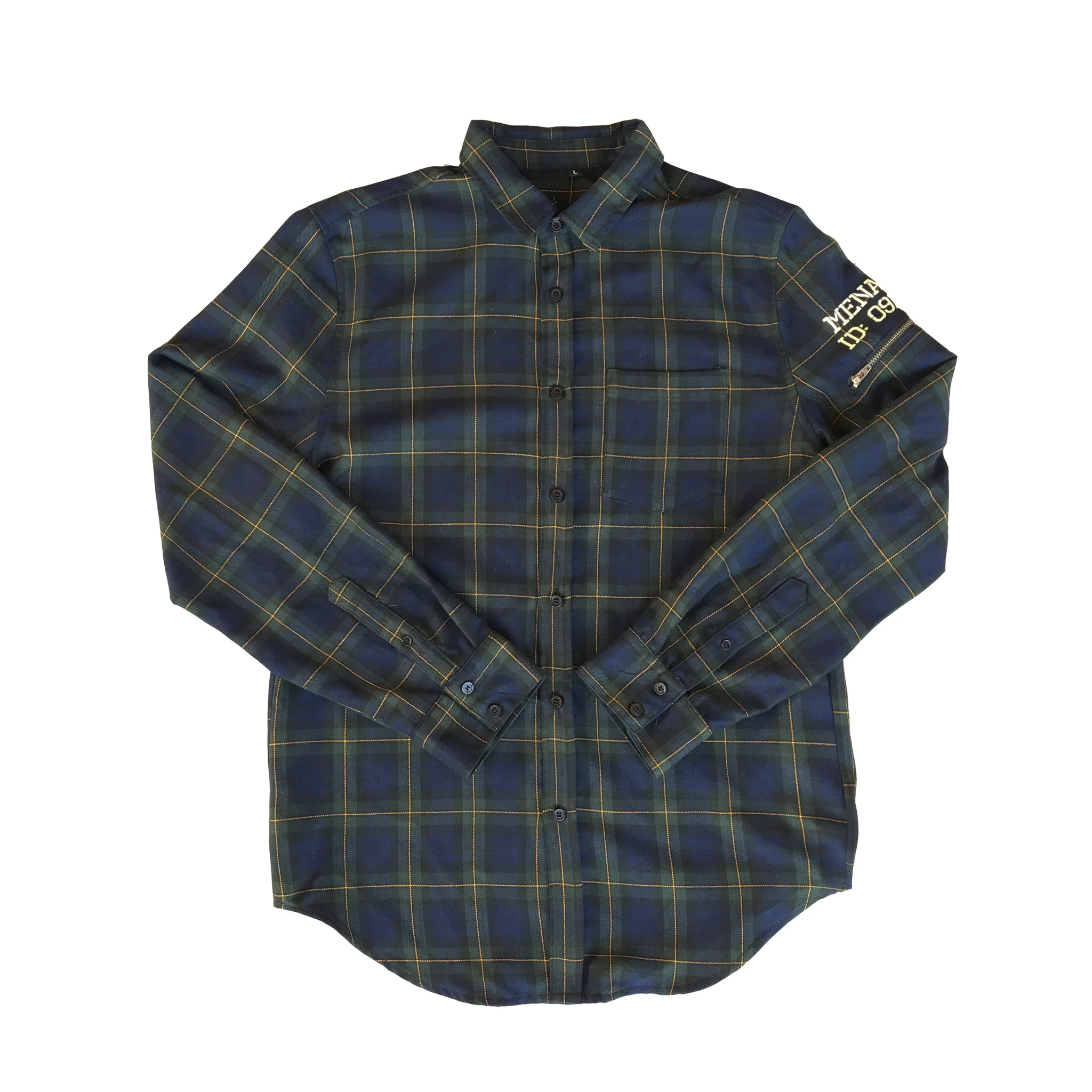 UTILITY FLANNEL BUTTON-UP SHIRT