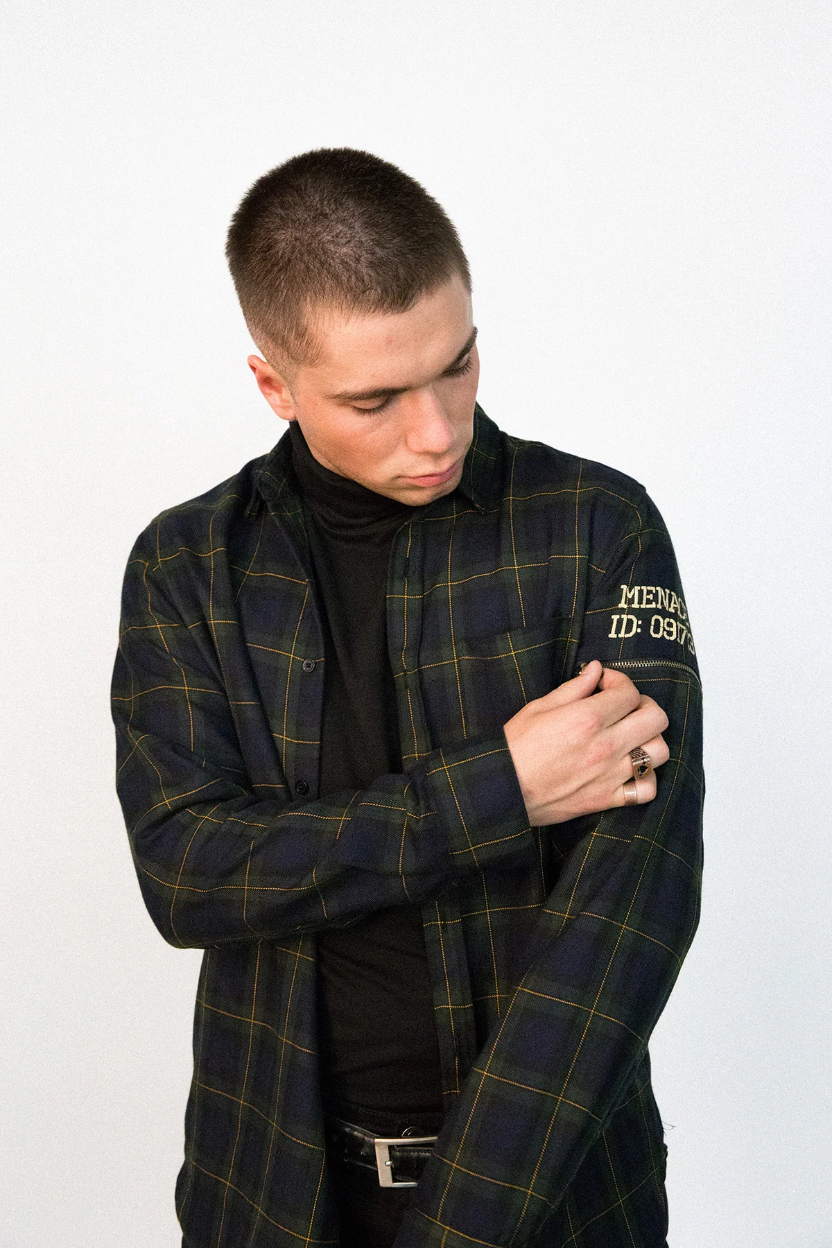 UTILITY FLANNEL BUTTON-UP SHIRT - Image 4