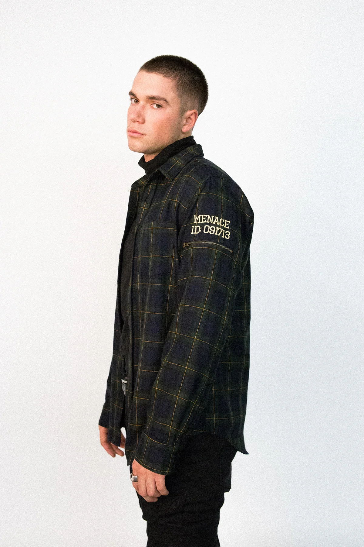 UTILITY FLANNEL BUTTON-UP SHIRT - Image 6