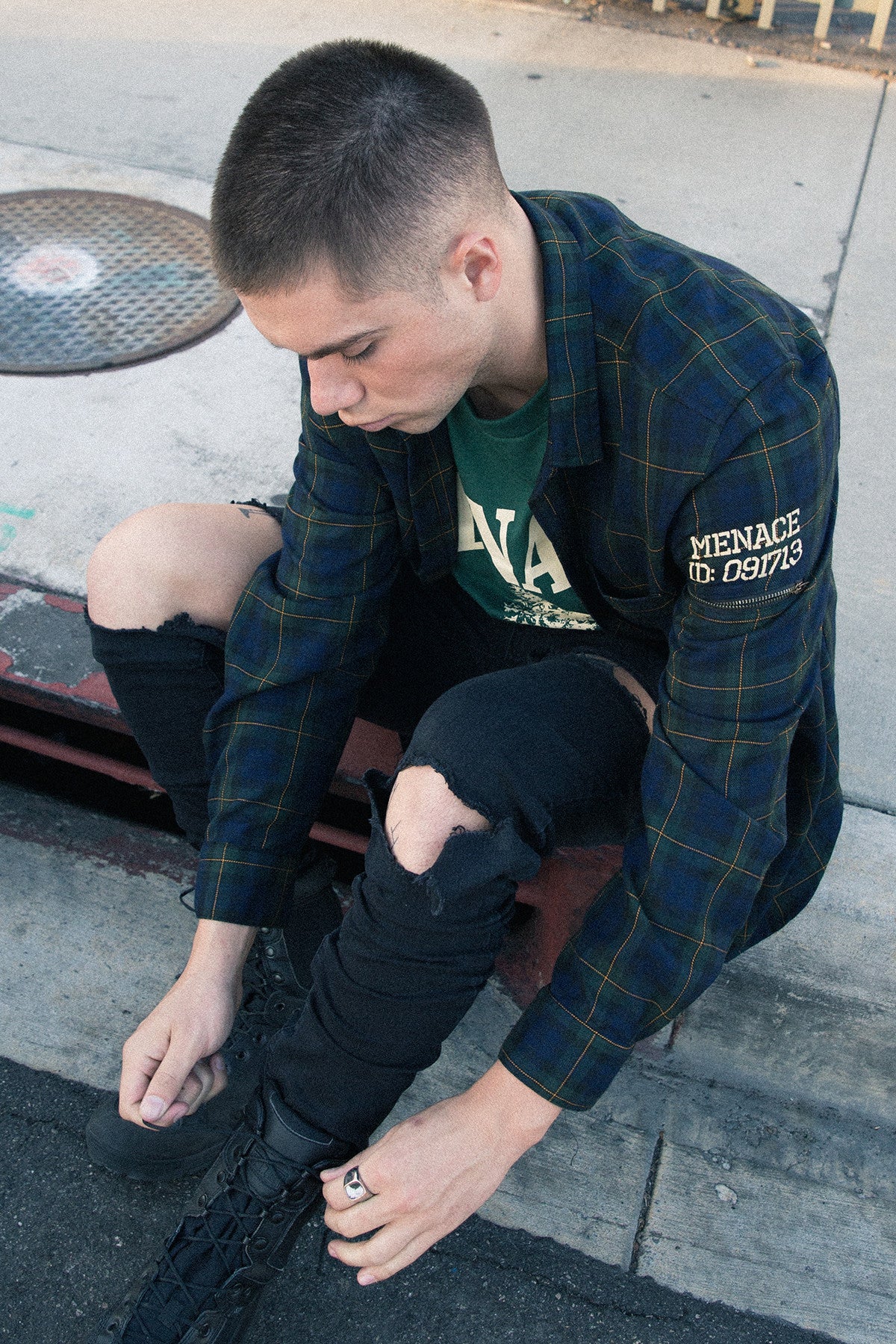 UTILITY FLANNEL BUTTON-UP SHIRT - Image 7