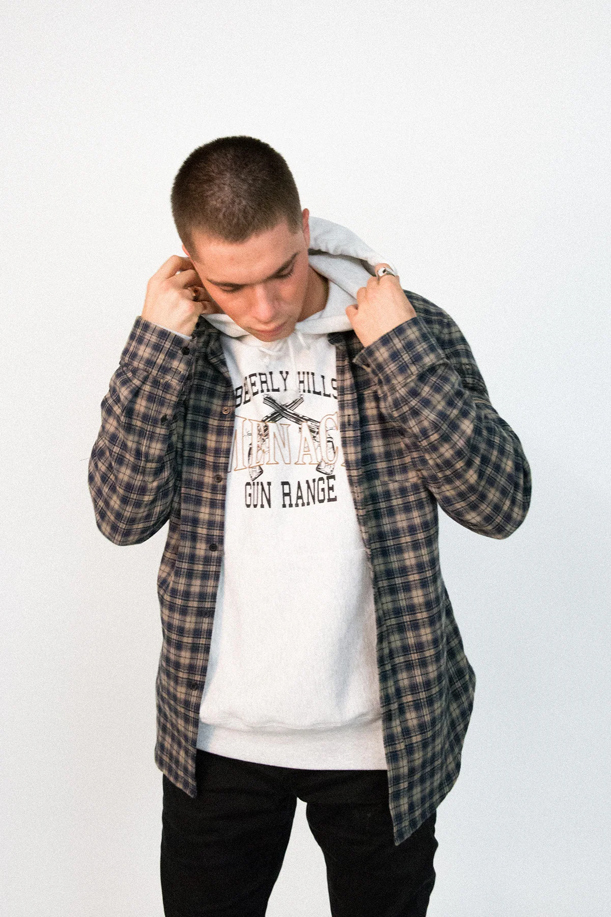 UTILITY FLANNEL BUTTON-UP SHIRT - Image 4