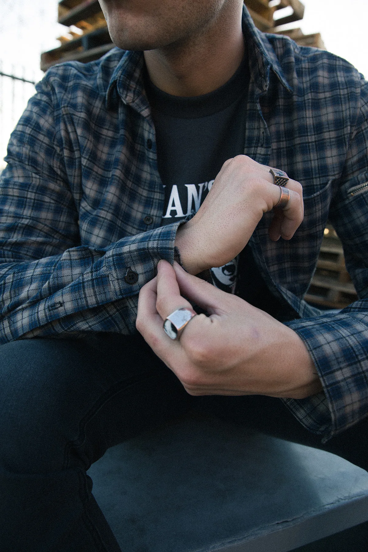 UTILITY FLANNEL BUTTON-UP SHIRT - Image 7