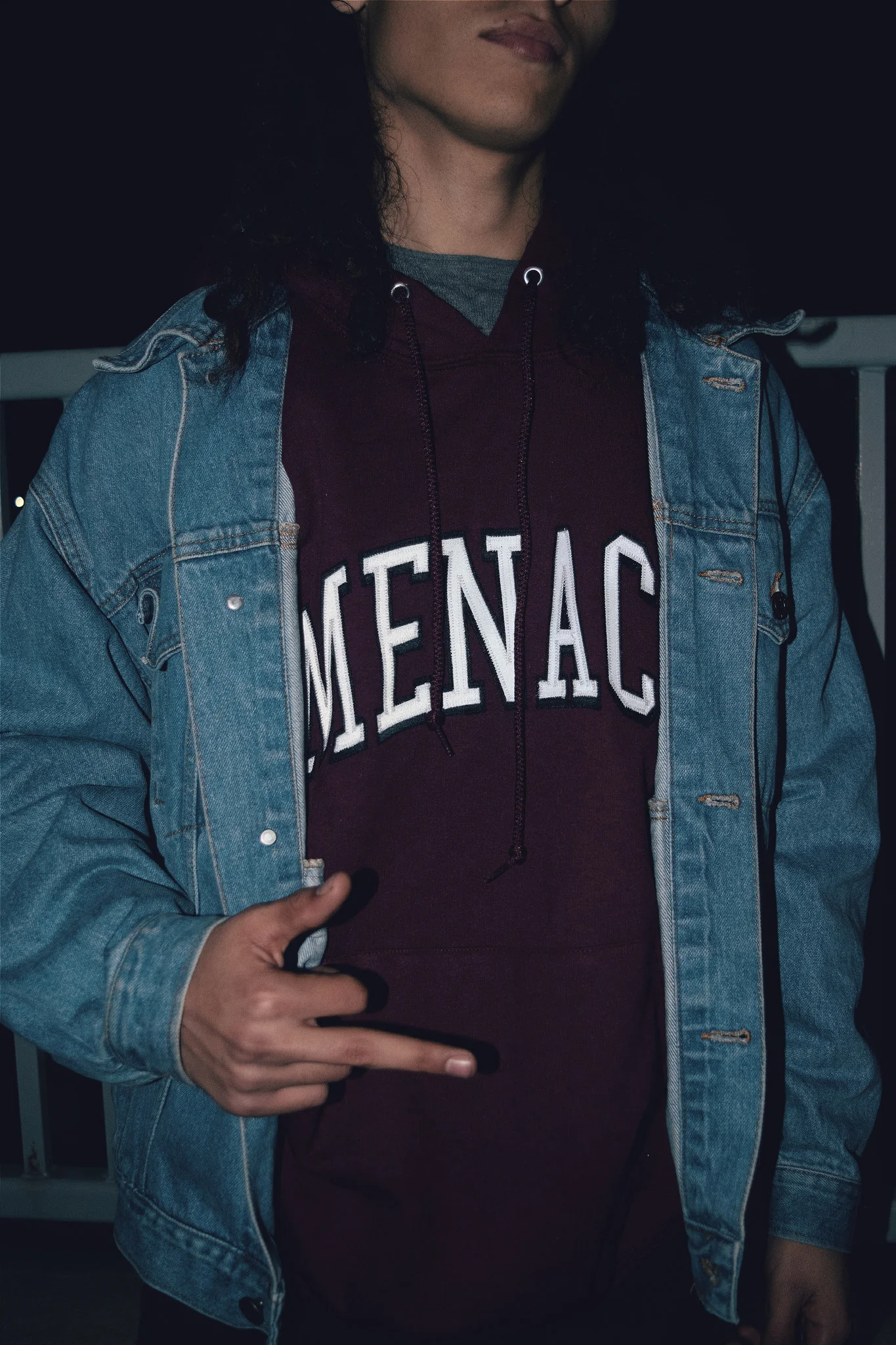 MENACE LOGO TACKLE-TWILL HOODIE - Image 4