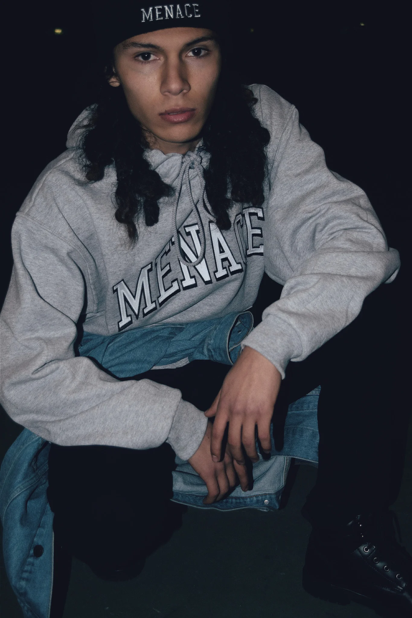 MENACE LOGO TACKLE-TWILL HOODIE - Image 4