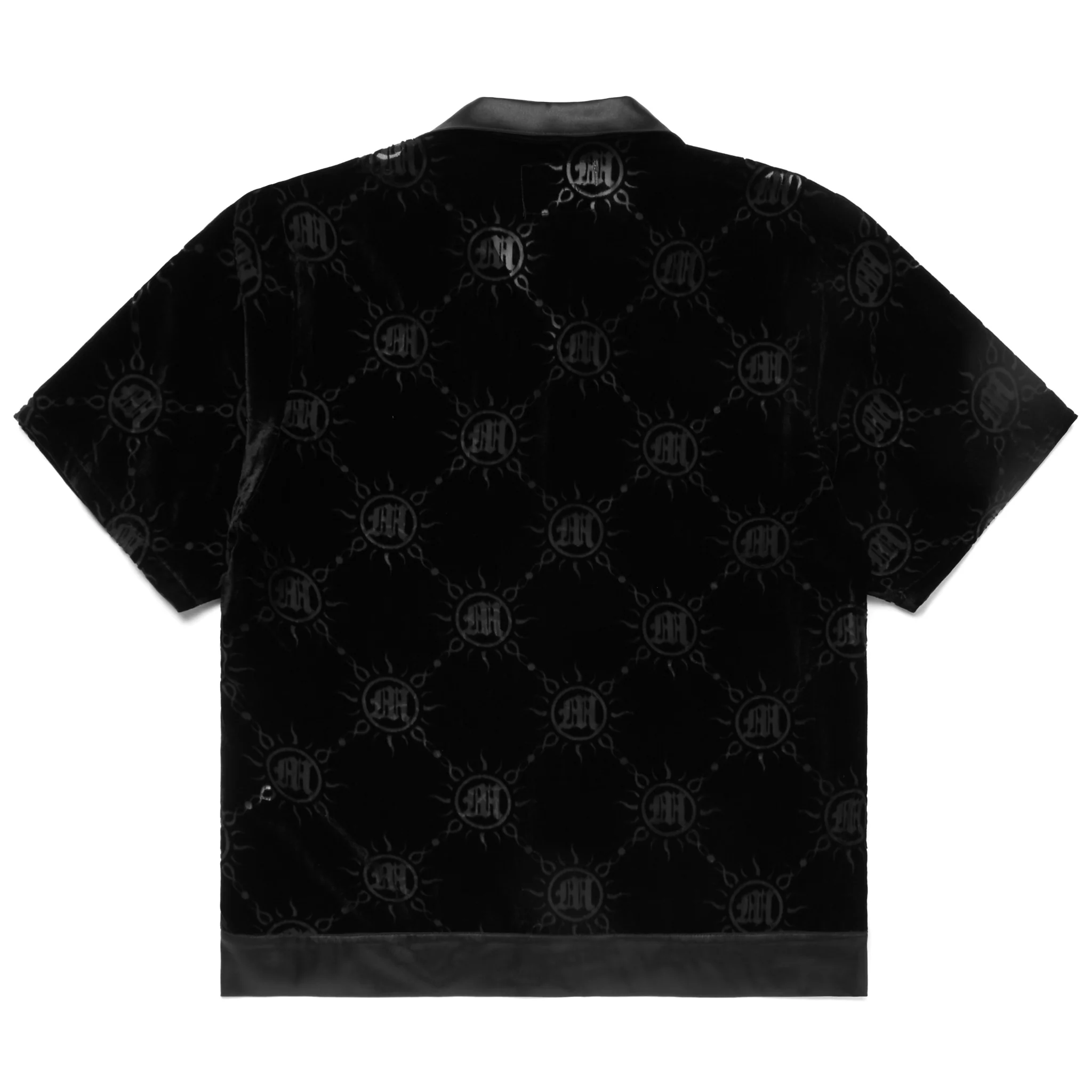 VELOUR BURNOUT MONOGRAM BUTTON-UP - Image 2