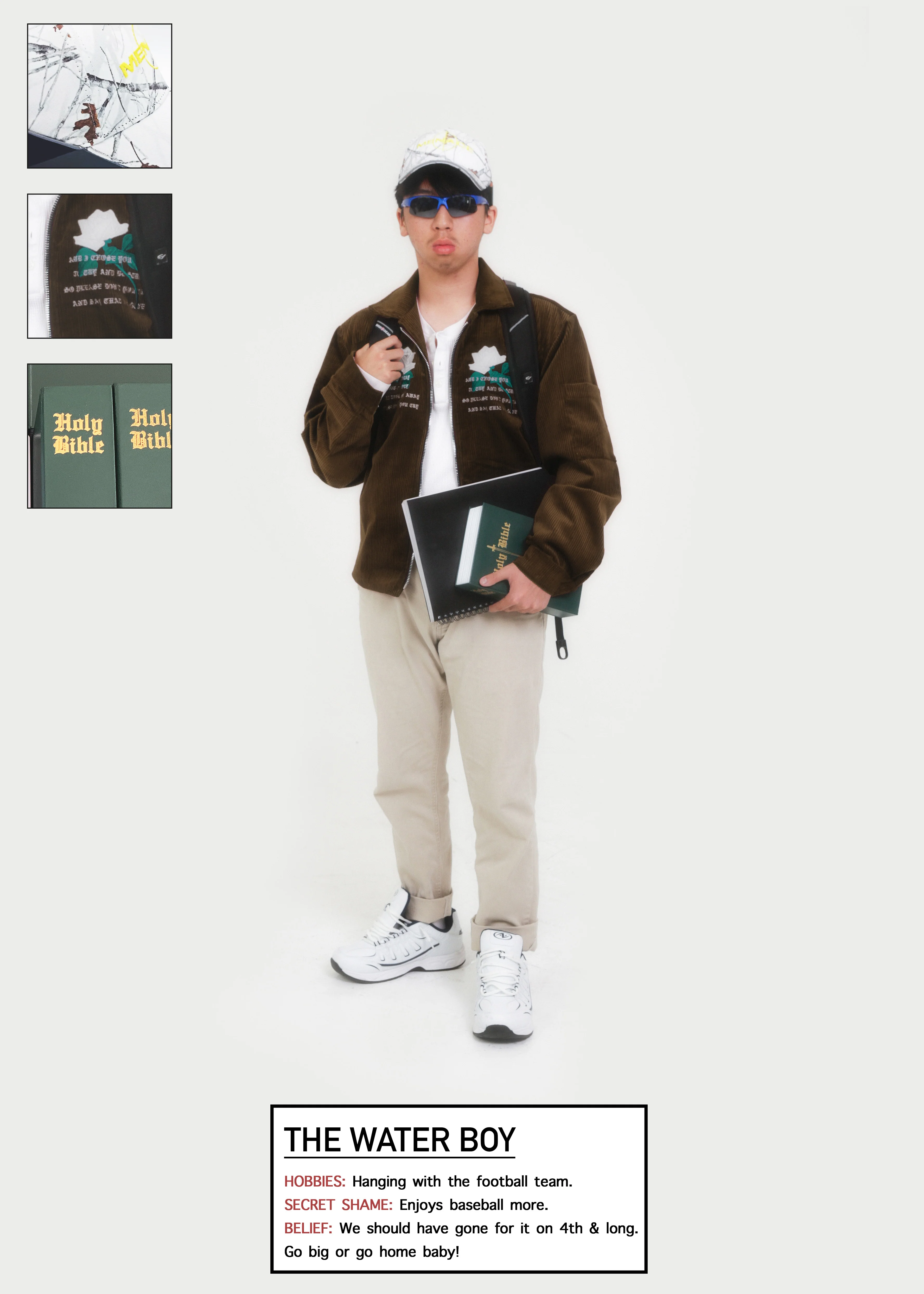 WHITE ROSE CORDUROY JACKET - Image 3