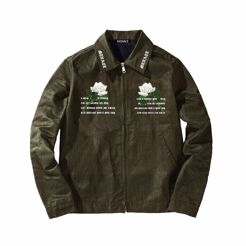 WHITE ROSE CORDUROY JACKET