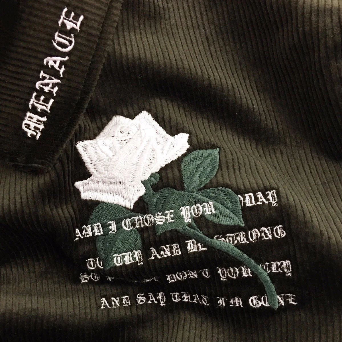 WHITE ROSE CORDUROY JACKET - Image 4