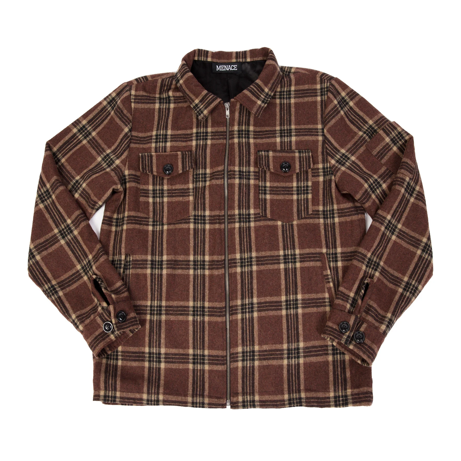 WOOL PLAID JACKET