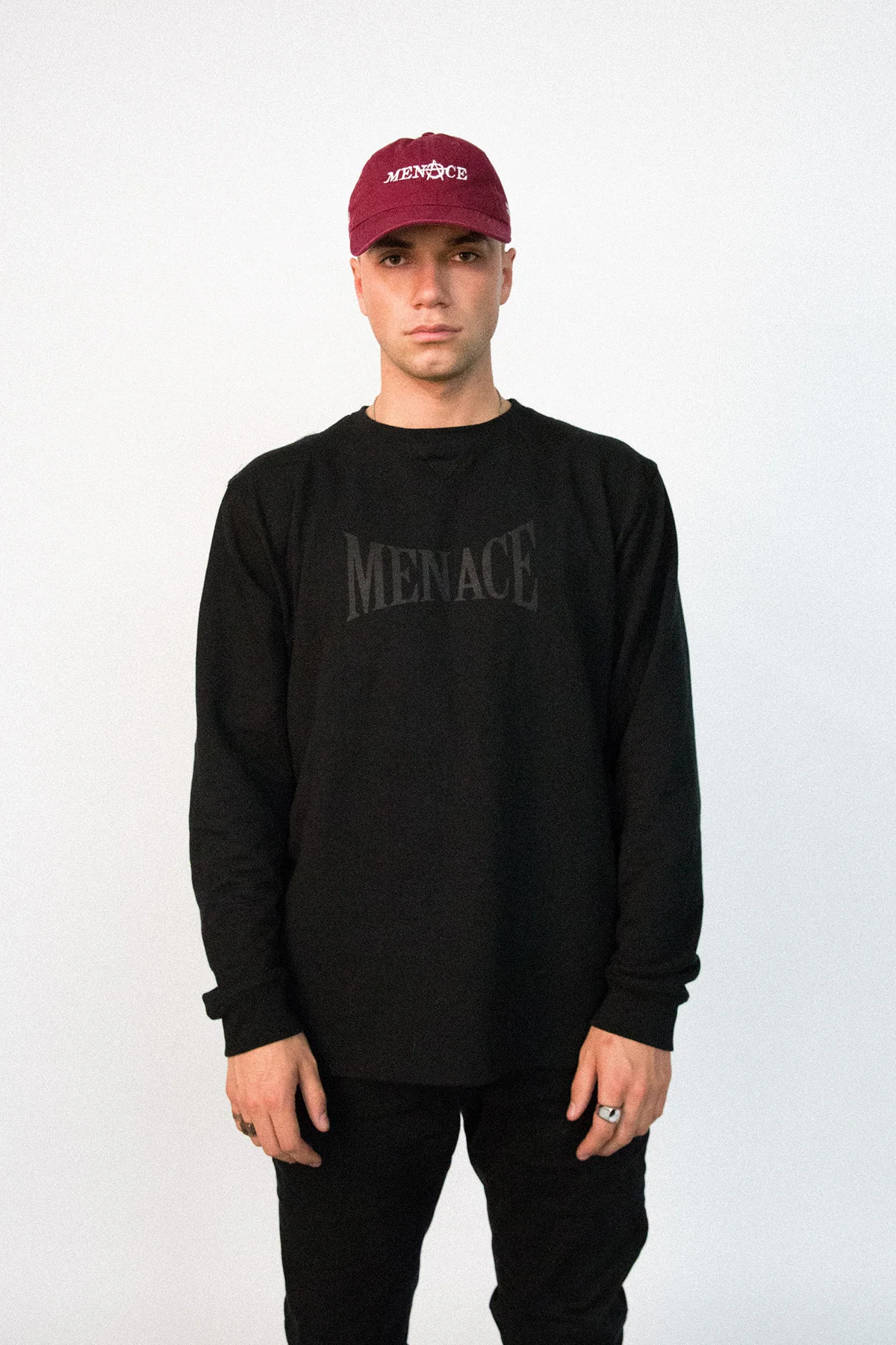MENACE LOGO TONAL FRENCH TERRY CREWNECK - Image 3